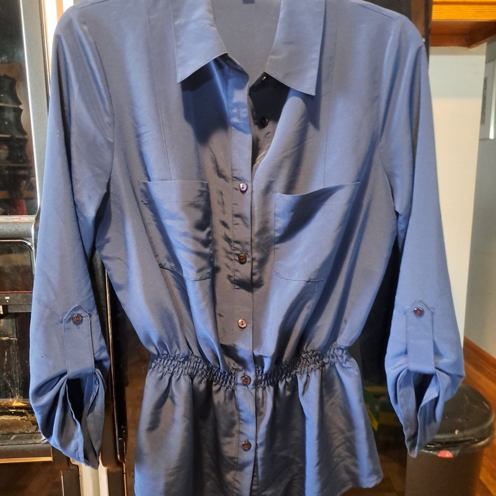 Notations Deep Blue Blouse